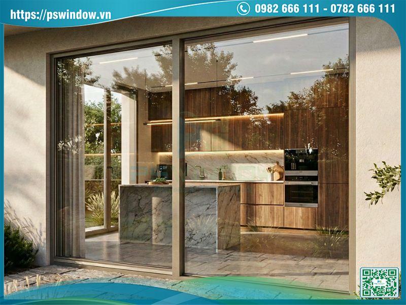 Cửa nhôm Alvero hệ trượt ép EPS170