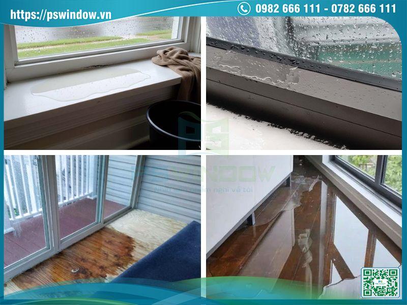 Hình ảnh Cửa Nhôm Kính Bị Nước Vào: Nguyên Nhân & Cách Xử Lý Triệt Để