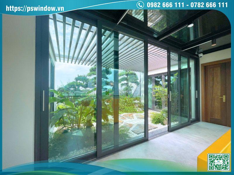 Cửa nhôm kính hộp Low-e cách nhiệt