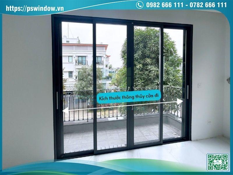 Kích thước thông thủy cửa nhôm Xingfa