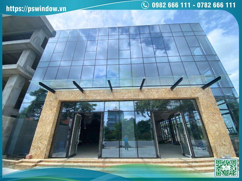 Mặt dựng cách nhiệt tối ưu với kính hộp dán Low-e