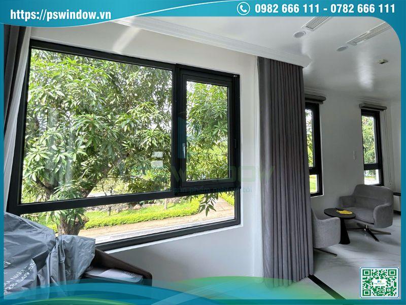 Mẫu cửa sổ nhôm kính đẹp hiện đại
