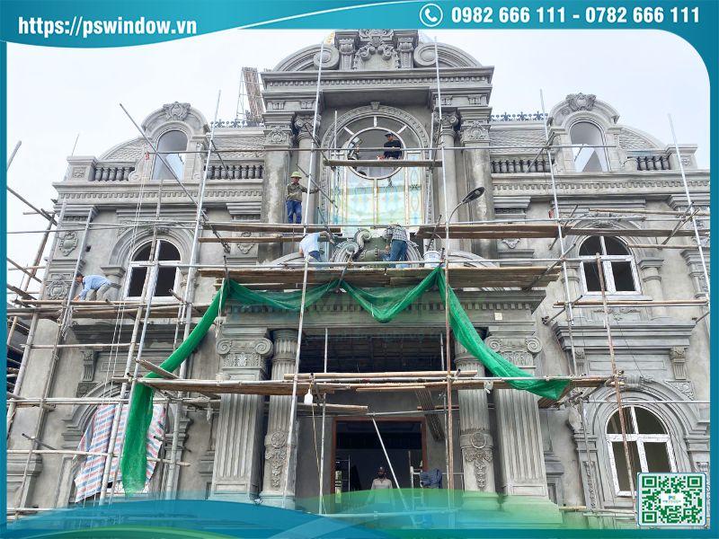 Pswindow thi công cửa và vách nhôm kính hoa đồng cho công trình