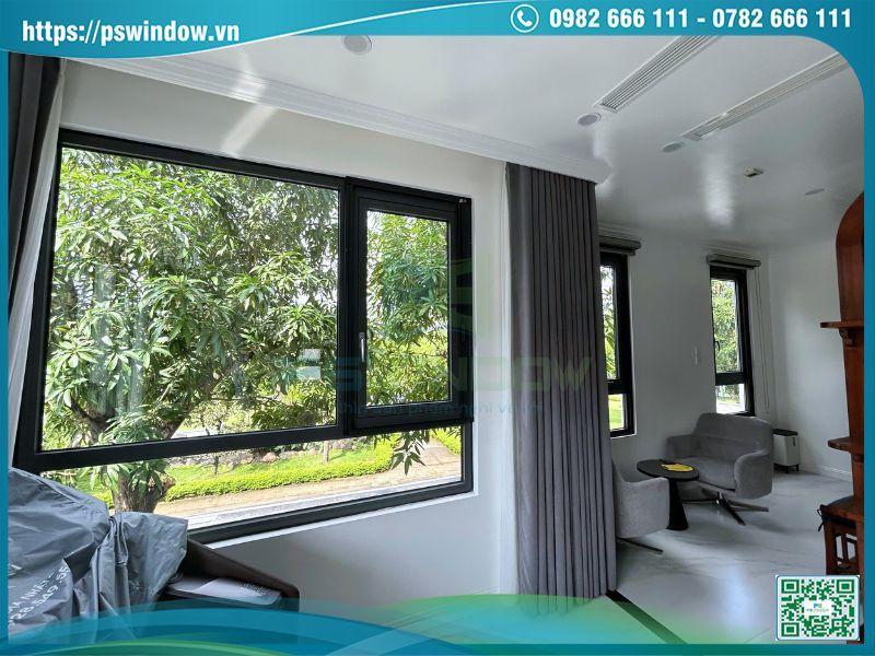 Thiết kế thi công vách kính kết hợp cửa sổ cho công trình hiện đại