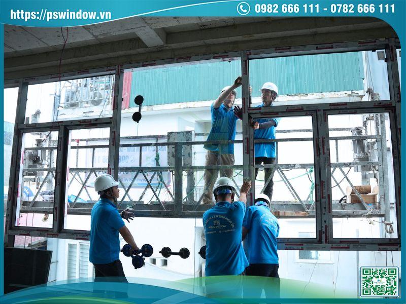 Thợ Pswindow thi công hệ mặt dựng Stick