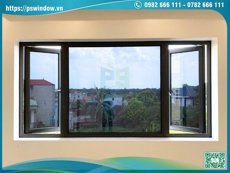 Vách kính có cửa sổ dùng kính hộp cách âm cách nhiệt