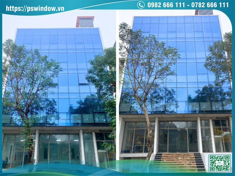Công trình lắp đặt mặt dựng Maxpro và cửa nhôm Xingfa Class A cao cấp