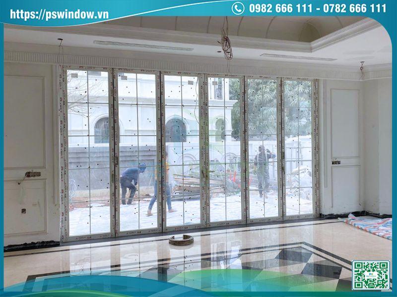 Cửa 6 cánh khung nhôm Maxpro mạ Anodize ED bền đẹp vượt trội