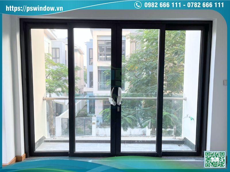 Cửa lùa nhôm Rolan kính hộp cách âm cách nhiệt, phụ kiện Cmech bền đẹp