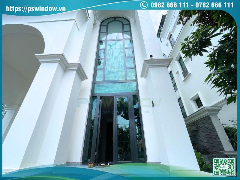 Cửa nhôm cao cấp sử dụng kính Low-e phản quang 1 chiều