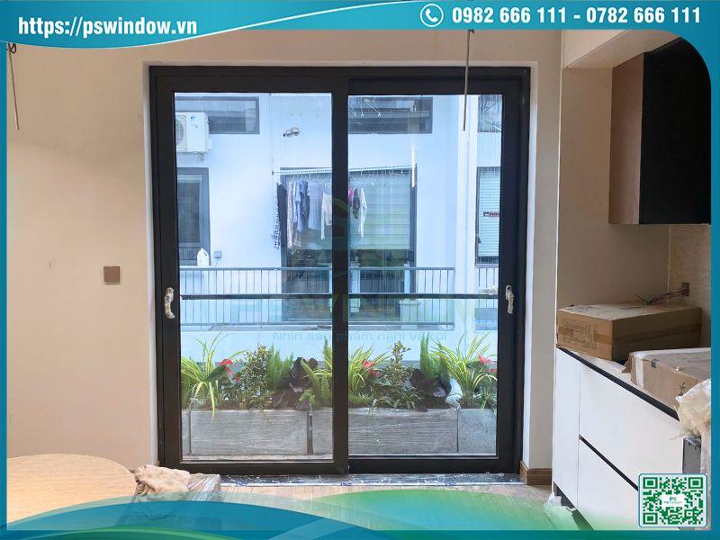 Cửa nhôm kính phong cách tối giản thiết kế trượt lùa