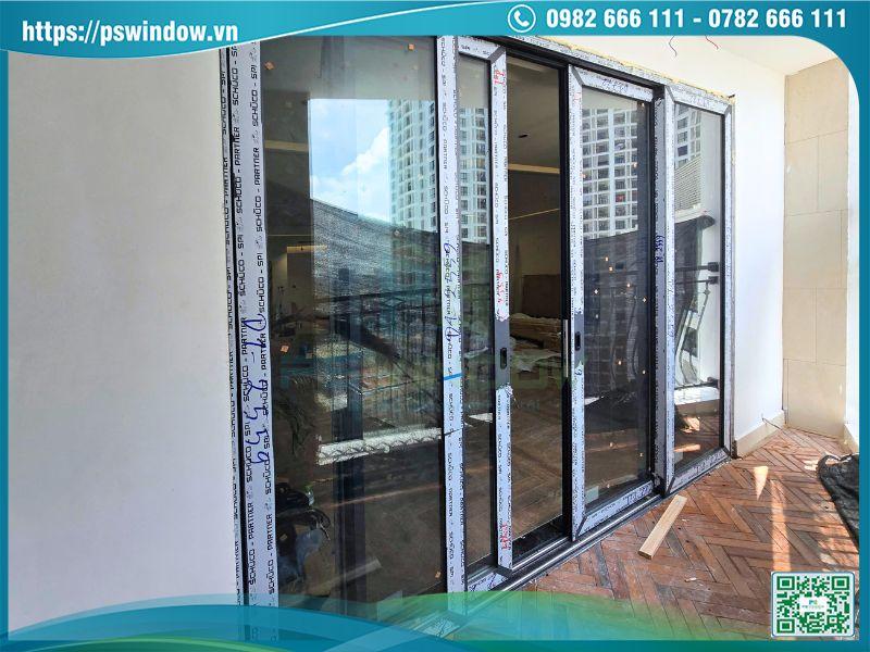 Hệ cửa lùa nhôm kính Schuco cao cấp bền đẹp, hiệu suất vượt trội