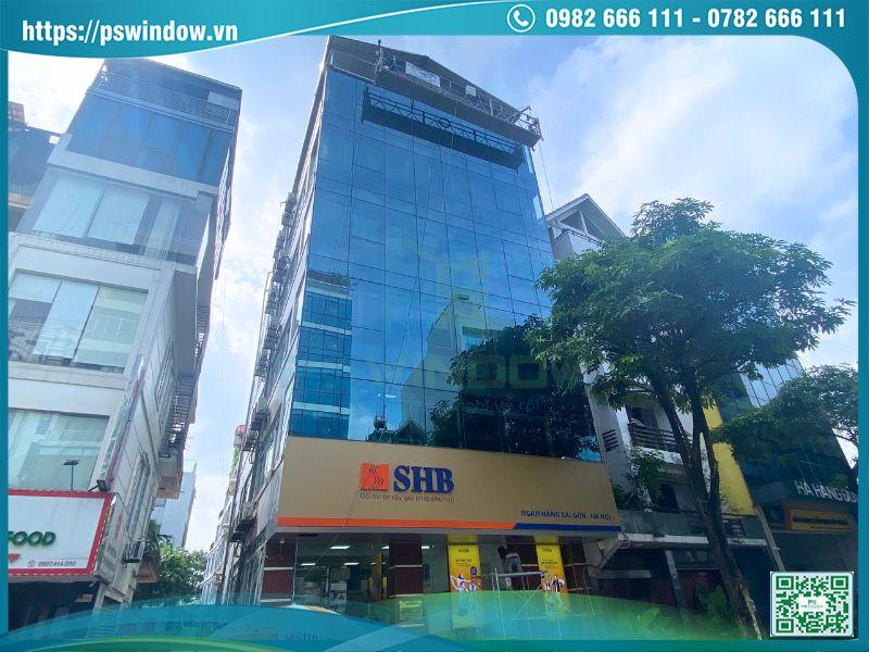 Hệ mặt dựng Stick nhôm Xingfa kính dán phản quang cách nhiệt