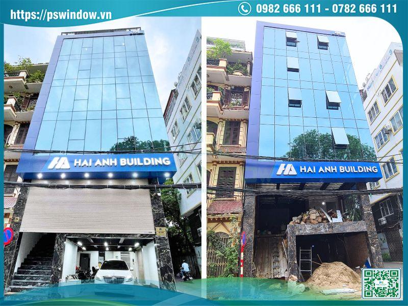Mặt dựng kính hộp dán an toàn cách âm cách nhiệt, thẩm mỹ cao