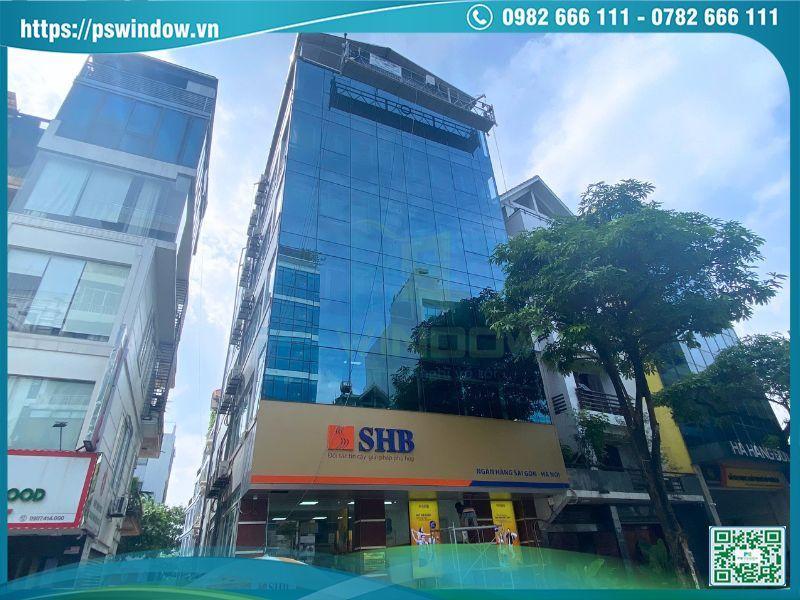 Mặt dựng nhôm Xingfa hệ 65 kính dán phản quang cách nhiệt