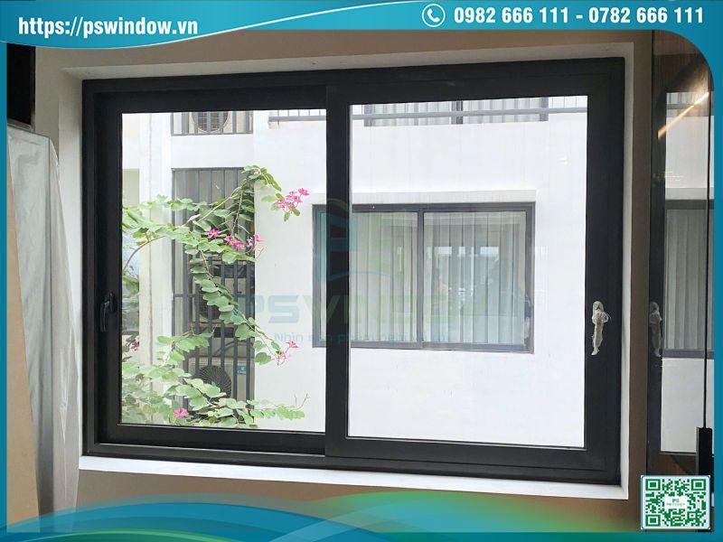 Mẫu cửa sổ lùa 2 cánh Maxpro kính hộp trắng trong