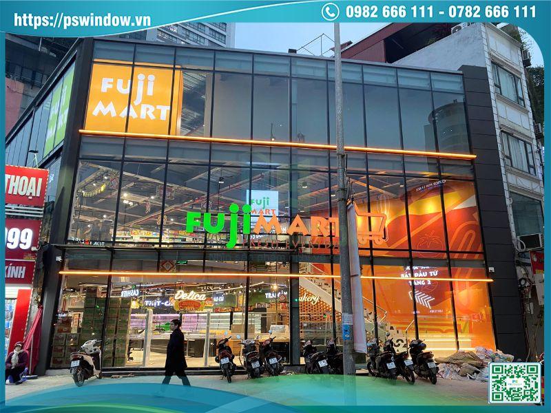 Công trình mặt dựng kính Low-e cao cấp tại Minh Khai