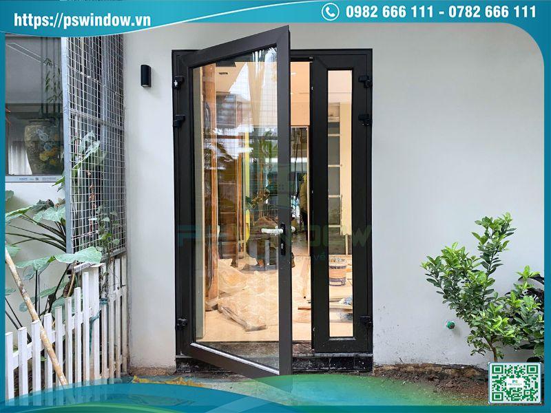 Cửa nhôm hiện đại với phụ kiện đồng bộ bền chắc, an toàn, chống cạy phá