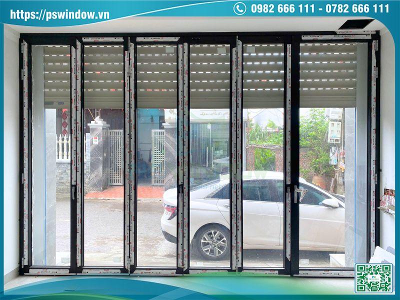 Cửa nhôm Maxpro cao cấp thiết kế xếp trượt hiện đại