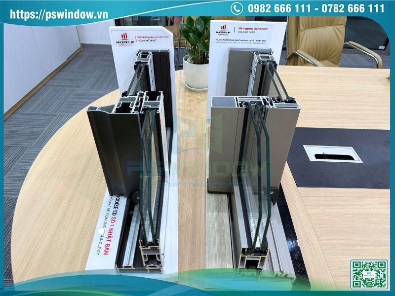 Cửa nhôm Maxpro cao cấp với cấu trúc chịu lực và bề mặt Anodize ED siêu bền đẹp