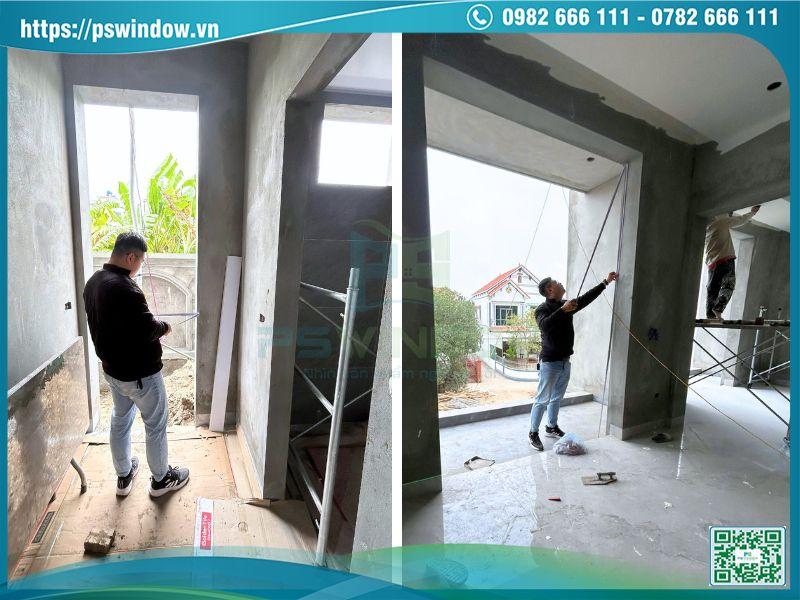 Hình ảnh Đo Đạc Ô Chờ Cửa Nhôm Kính Thế Nào Để Tránh Sai Số, Phát Sinh?