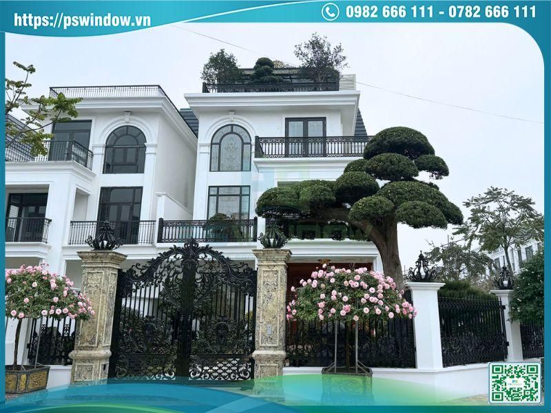 Lắp đặt cửa Maxpro kính hộp hoa đồng cao cấp cho biệt thự liền kề HUD Mê Linh