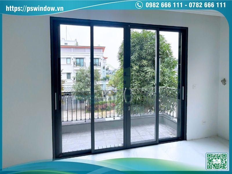 Cửa lùa nhôm kính 4 cánh Xingfa chất lượng, giá tốt