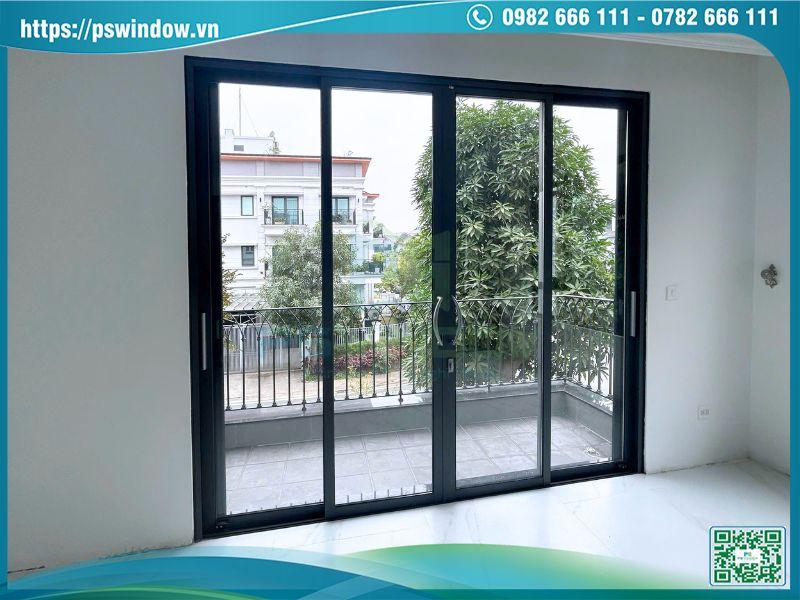 Cửa lùa nhôm Xingfa hệ 93 thiết kế hiện đại, bền đẹp
