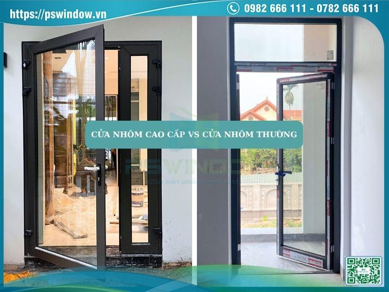 Hình ảnh Cửa Nhôm Cao Cấp vs Cửa Nhôm Thường: Tư Vấn Chọn Loại Phù Hợp