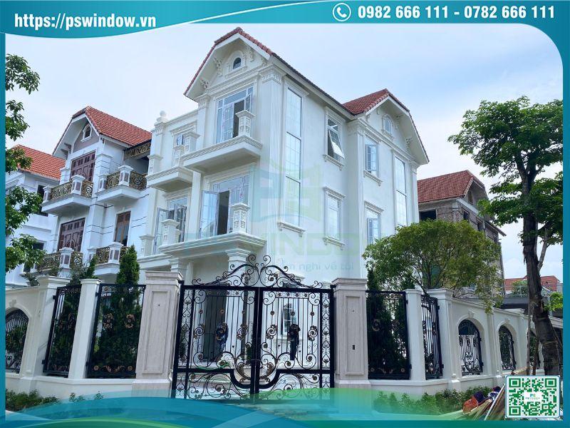 Cửa nhôm Xingfa chia ô cho biệt thự sang trọng