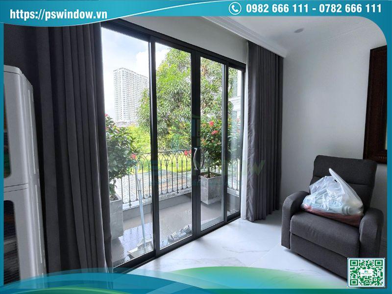 Cửa nhôm Xingfa kín khít, chống thấm tối ưu lắp đặt cho ban công