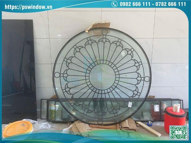 Hoa văn CNC tinh xảo cho vách kính mặt tiền