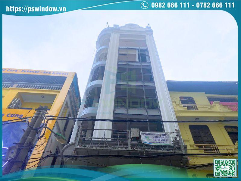 Lắp khung nhôm mặt dựng