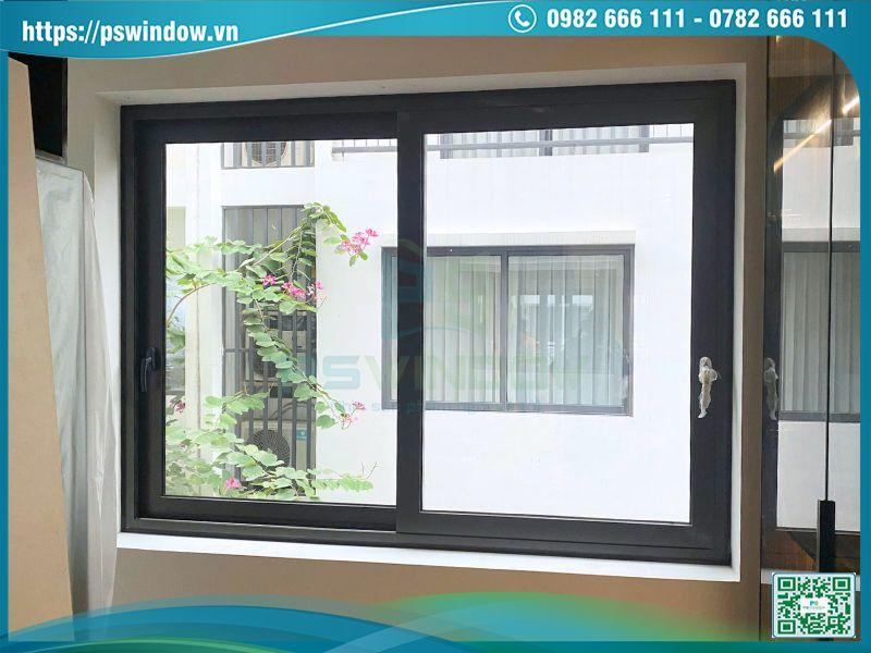 Mẫu cửa sổ lùa 2 cánh nhôm Maxpro cao cấp phụ kiện Roto