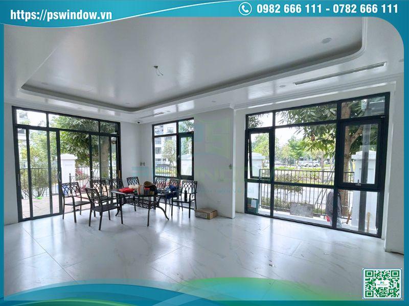 PSWINDOW thi công cửa lùa nhôm Xingfa hệ 93 chính hãng, giá tốt