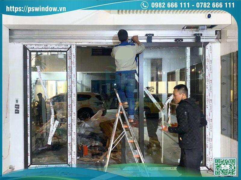 PSWINDOW thi công cửa nhôm kính tự động chất lượng, giá tốt