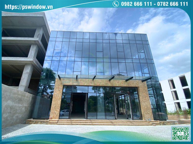 Hình ảnh Thi công mặt dựng Xingfa, kính hộp Low-e 1000m2 tại Hải Phòng