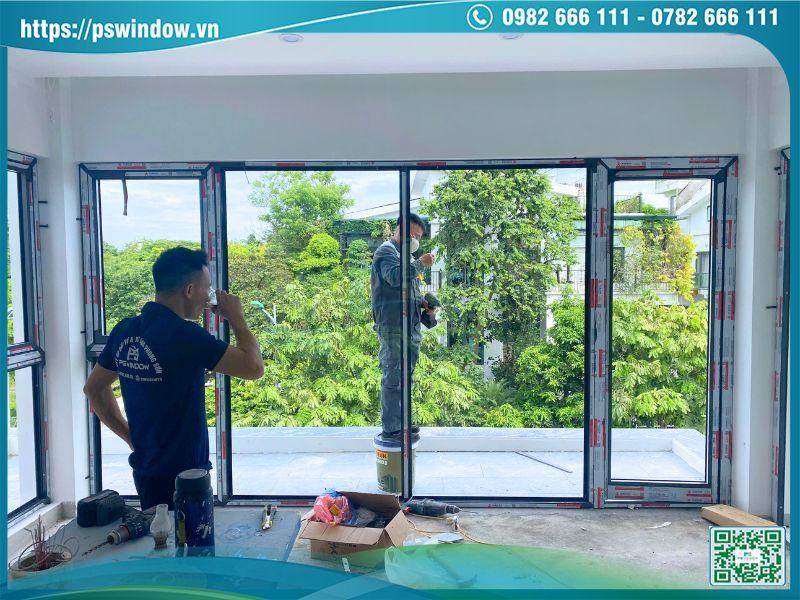 Pswindow thi công vách nhôm Xingfa hệ 55 chất lượng, giá tốt