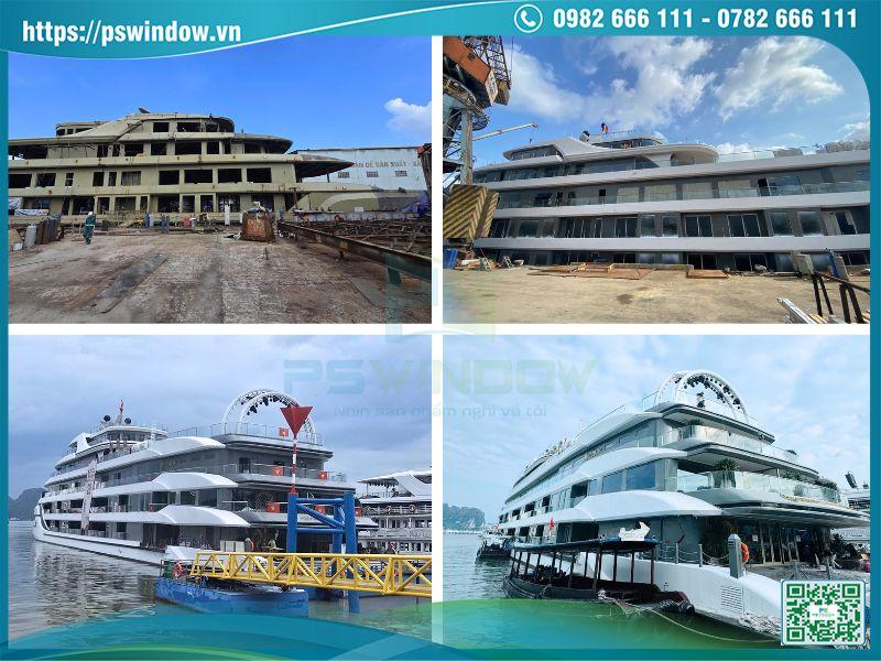Quy trình lắp đặt hoàn thiện cửa nhôm Maxpro cho siêu du thuyền