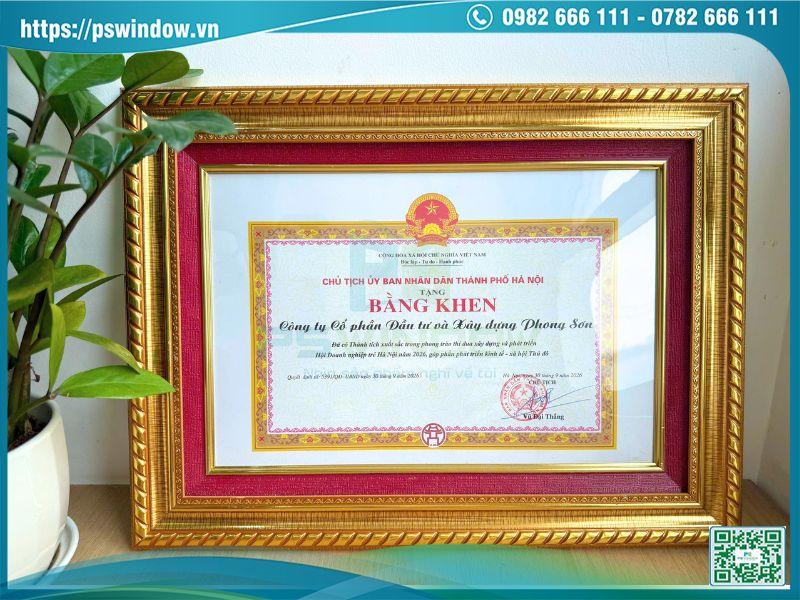 Bằng khen PSWINDOW năm 2026