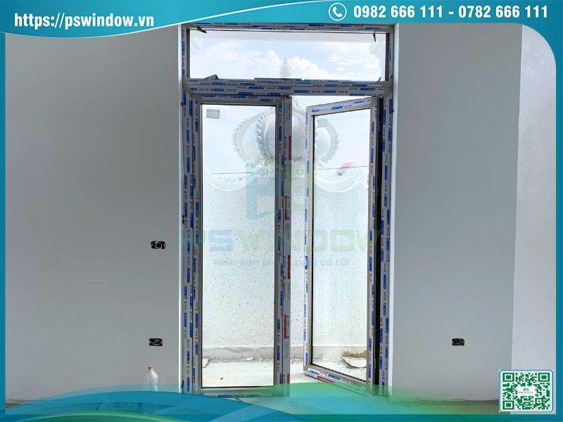 Bộ cửa đi nhôm Xingfa Anode hệ 55 2 cánh đều nhau