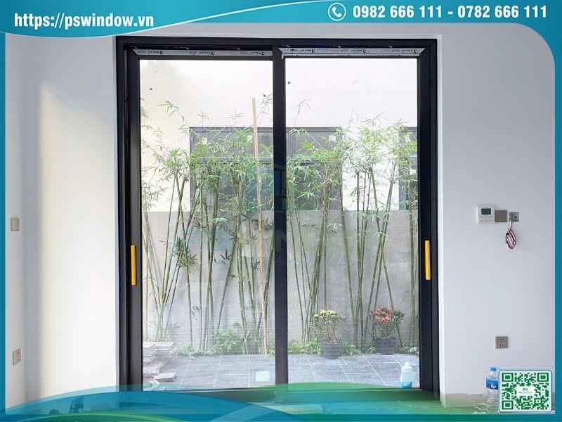 Cửa nhôm kính lùa 2 cánh Rolan phụ kiện Cmech cao cấp