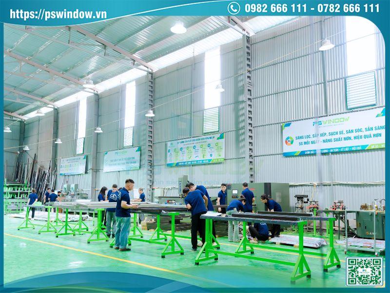 Nhà máy sản xuất cửa nhôm kính PSWINDOW tại Mê Linh