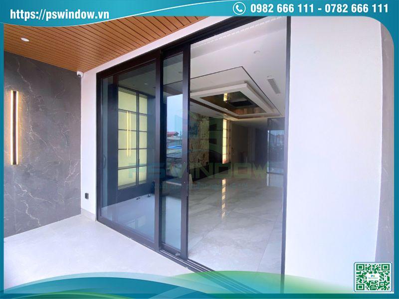 PSWINDOW lắp đặt cửa nhôm kính lùa 2 cánh chính hãng, giá tốt